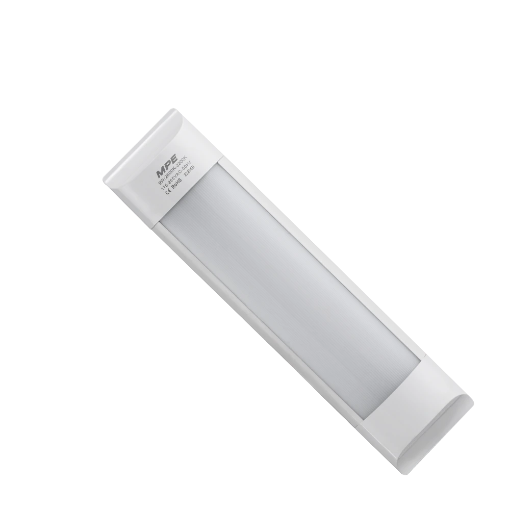 LED Bán Nguyệt thân đèn nhôm-nhựa 9W ánh sáng vàng BN-9V