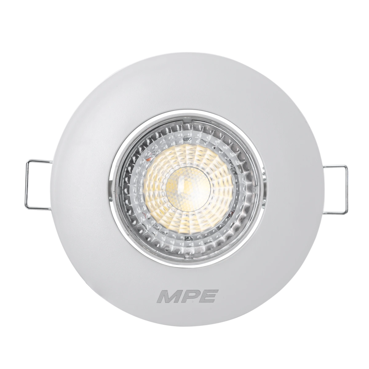 LED Downlight âm trần Chiếu điểm, Điều chỉnh hướng sáng, mặt tròn 7W ánh sáng vàng DLA2R-7V