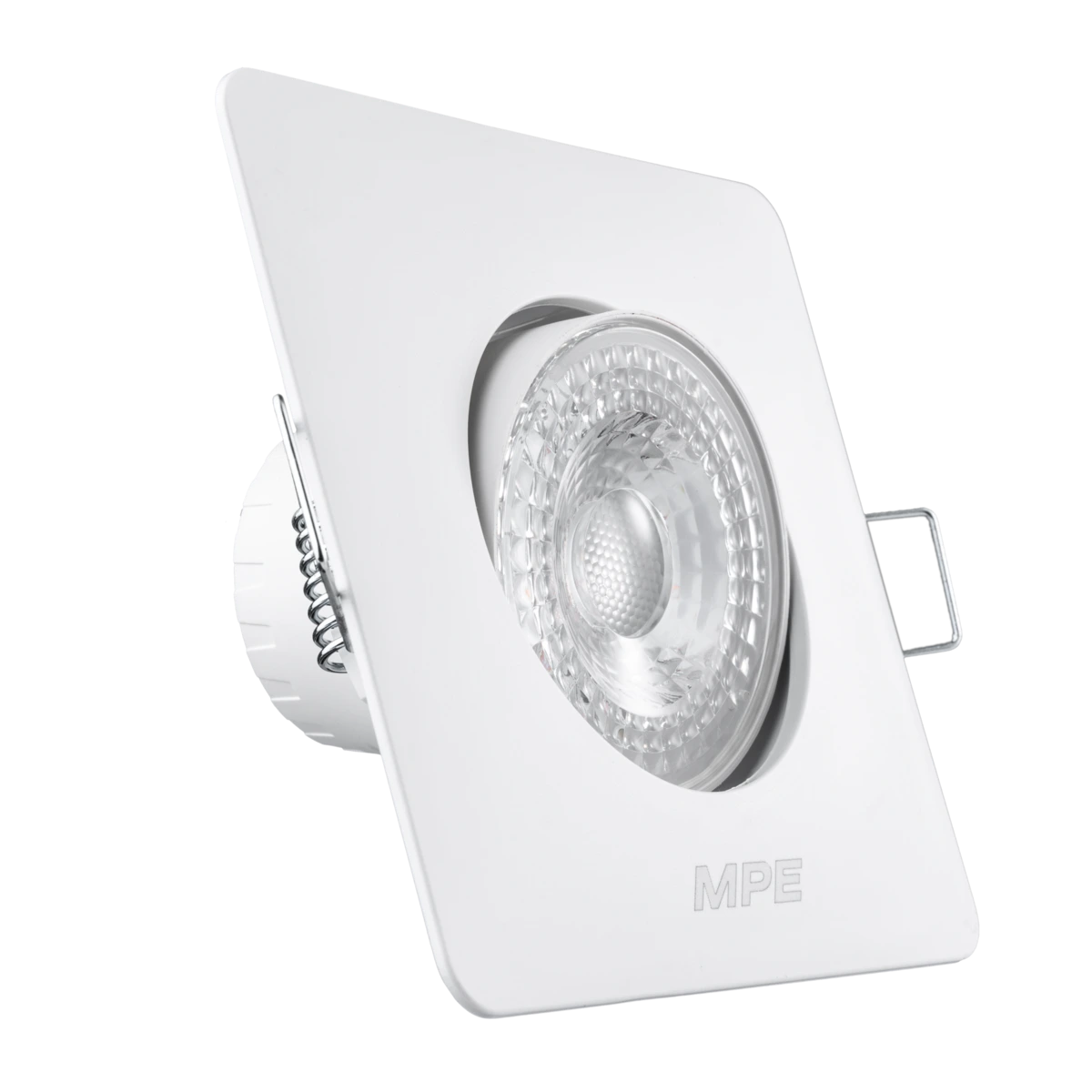 LED Downlight âm trần Chiếu điểm, Điều chỉnh hướng sáng, mặt vuông 3W ánh sáng trắng DLA2S-3T