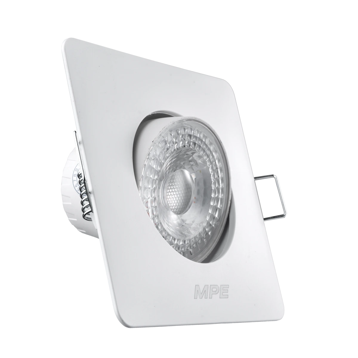 LED Downlight âm trần Chiếu điểm, Điều chỉnh hướng sáng, mặt vuông 5W ánh sáng vàng DLA2S-5V