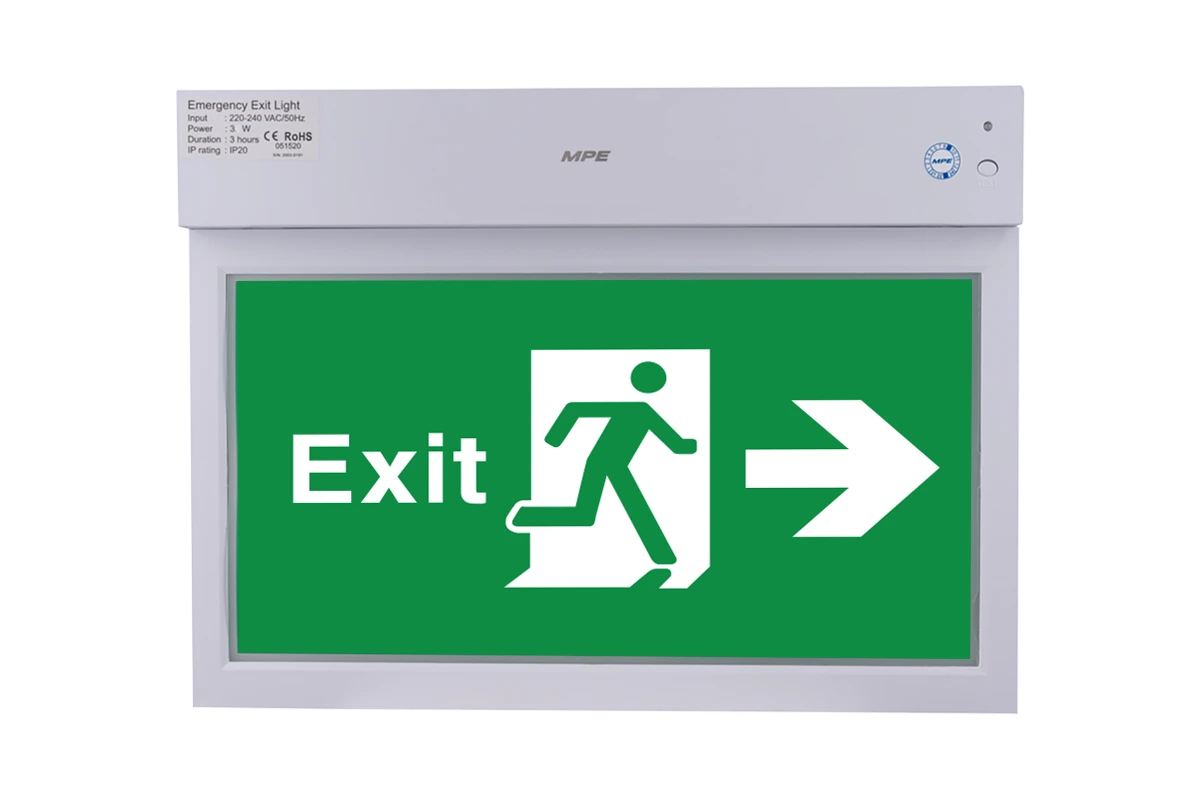 LED Exit đa năng đèn báo 1 mặt phải 3W - EXR/M