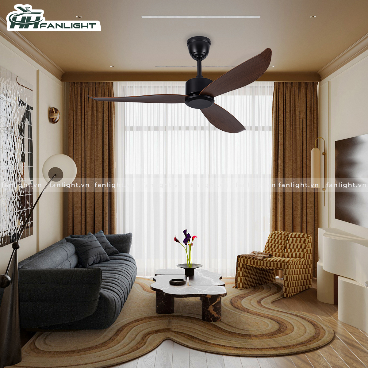 Quạt trần hiện đại FL HD-301D