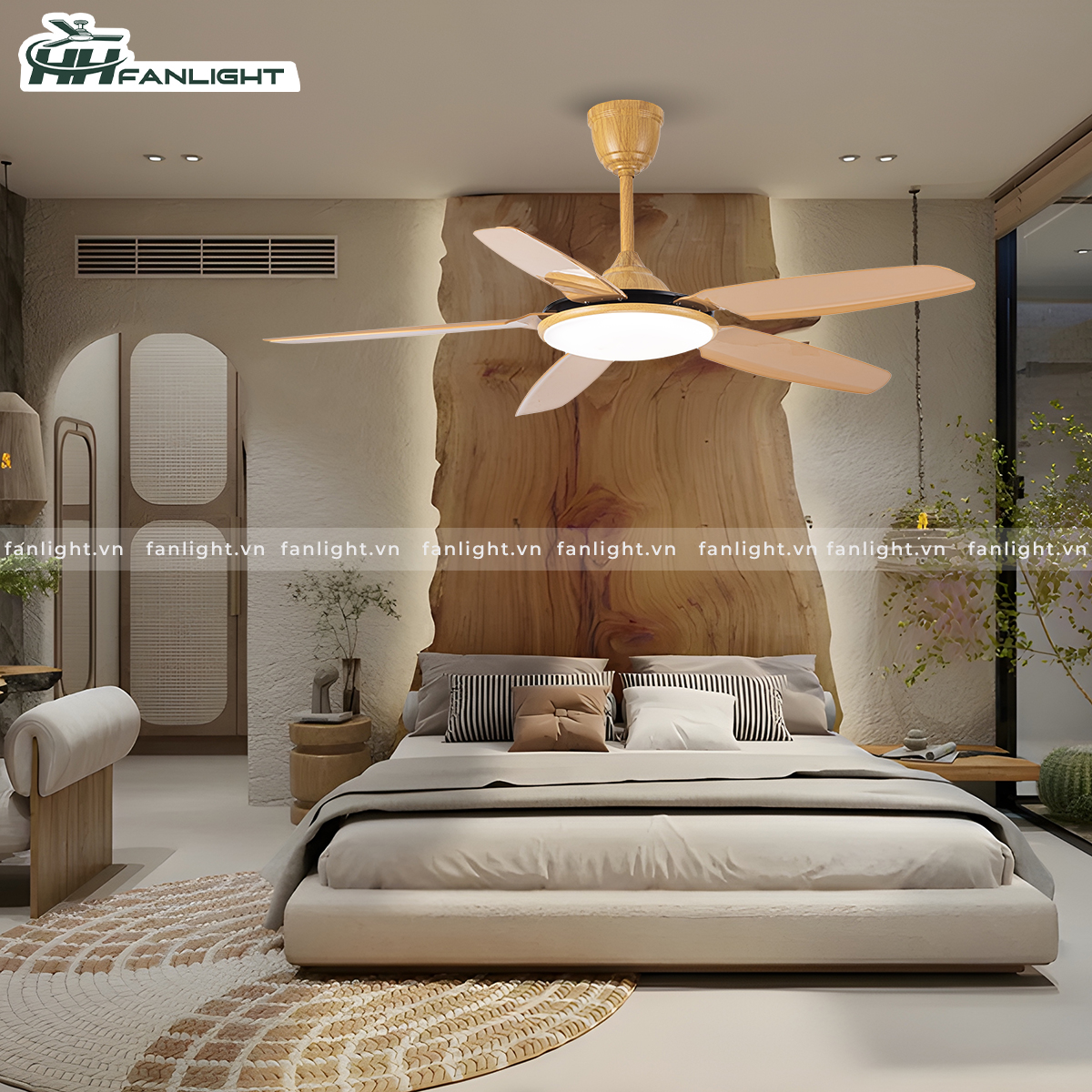 Quạt trần đèn hiện đại FL HD-501V