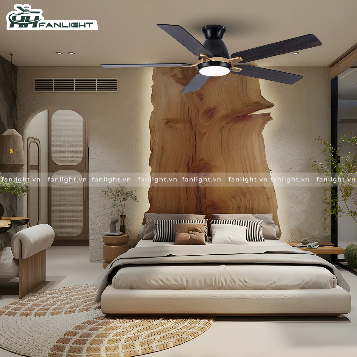 Quạt trần đèn hiện đại FL HD-511