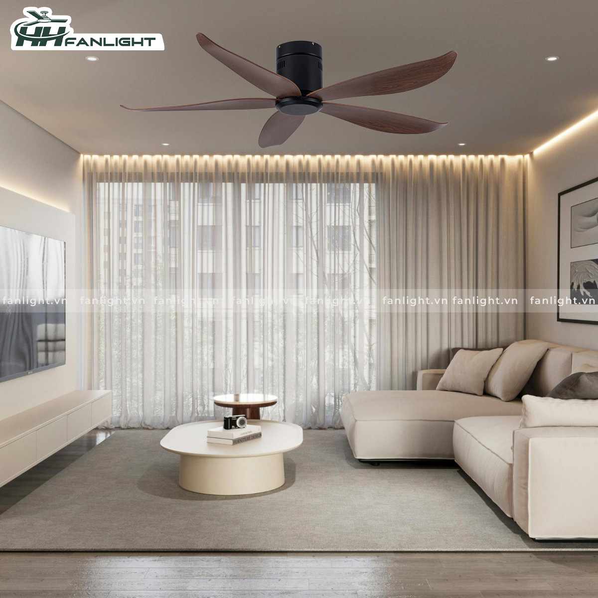 Quạt trần hiện đại FL HD-512