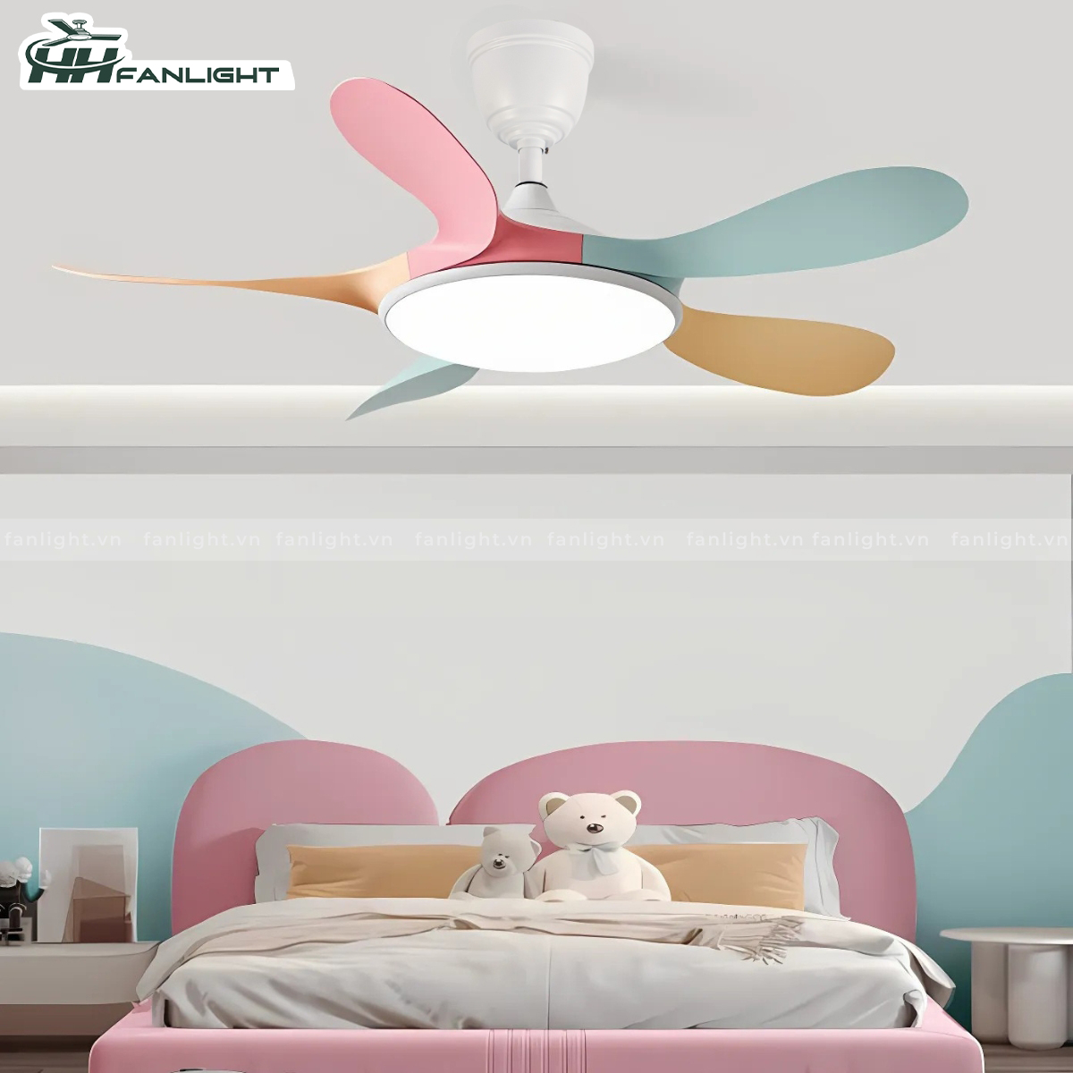 Quạt trần đèn hiện đại FL HD-516