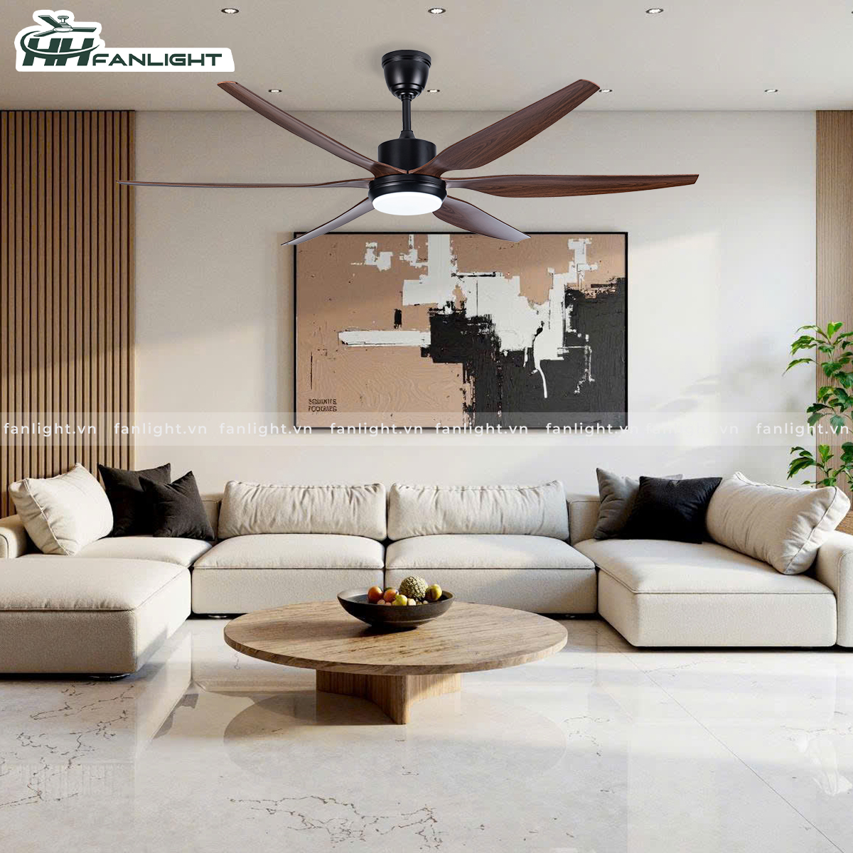 Quạt trần đèn hiện đại FL HD-601