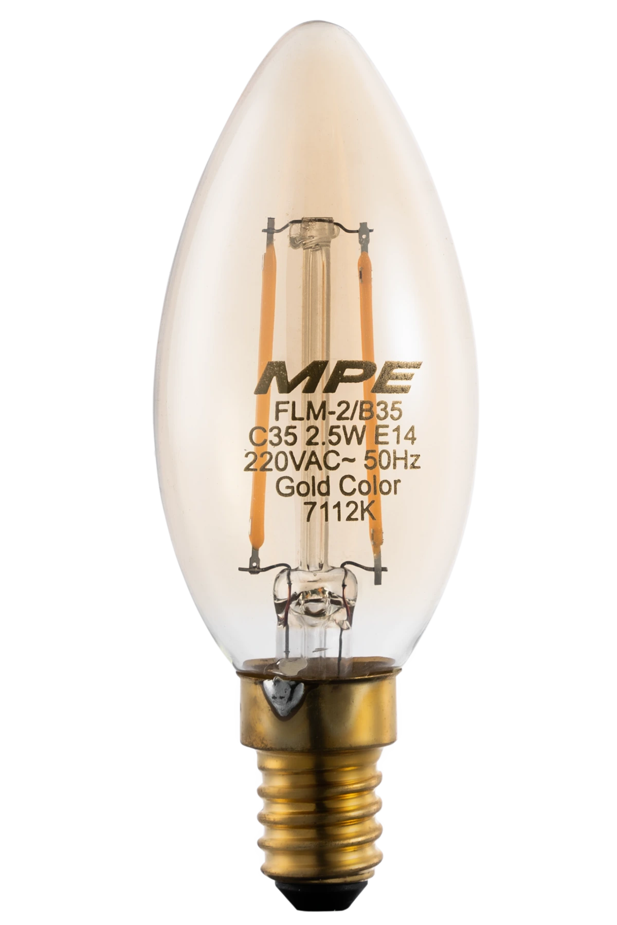 LED Bulb Filament 2.5W ánh sáng vàng FLM-2/B35