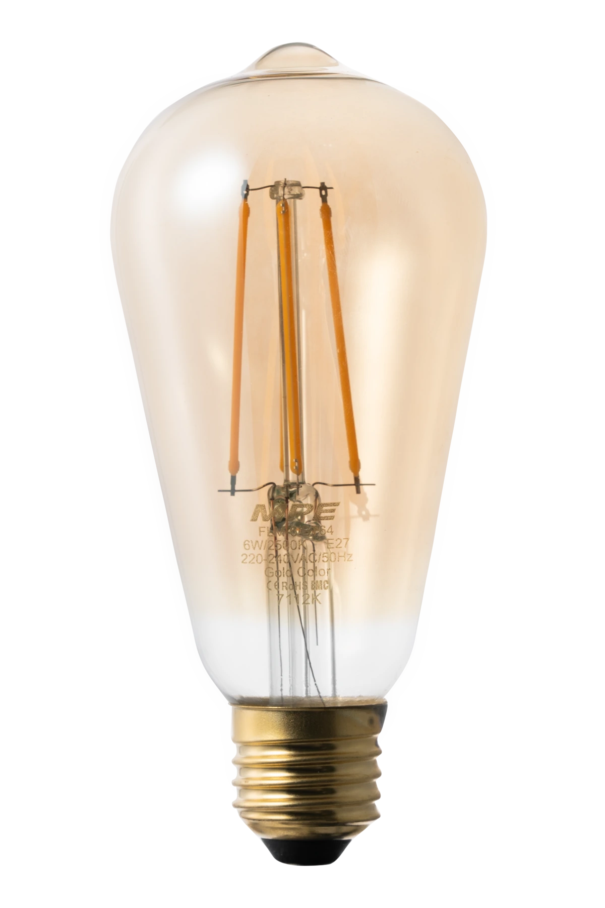 LED Bulb Filament 6W ánh sáng vàng FLM-6/ST64