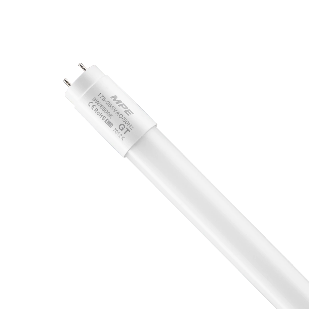 LED tube thuỷ tinh 0.6m 9W ánh sáng trắng GT-60T