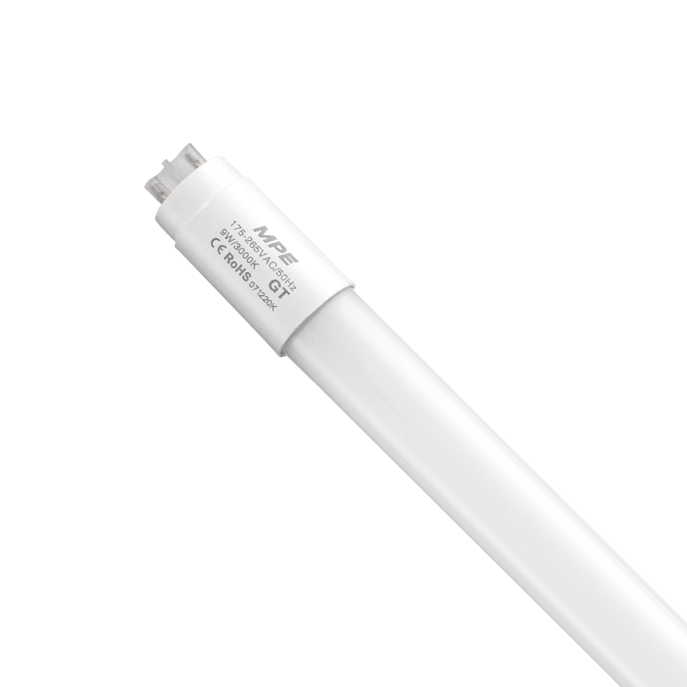 LED tube thuỷ tinh 0.6m 9W ánh sáng vàng GT-60V