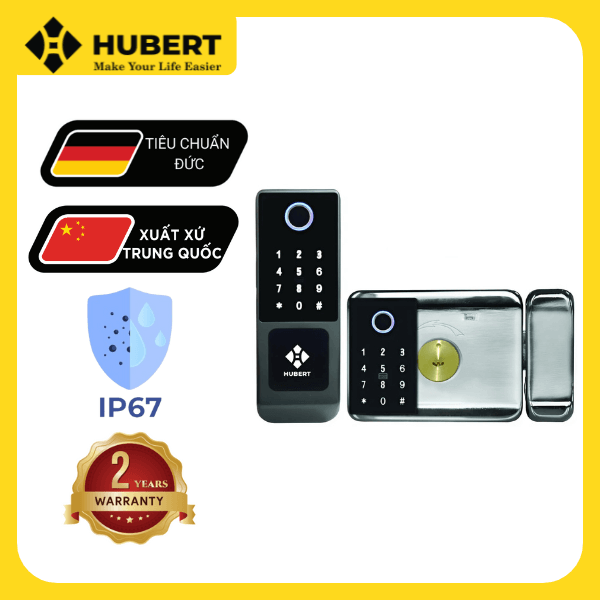 Khóa điện tử Hubert Series Classic HB CC68 DARK GRAY
