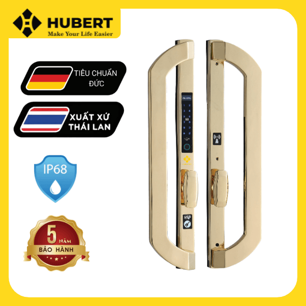 Khóa điện tử Hubert Series EU HB CNI8F EU GOLD