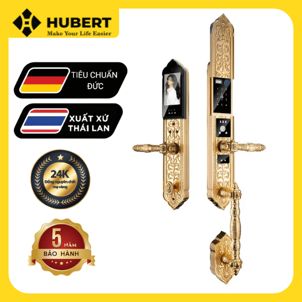 Khóa điện tử Hubert Series EU HB DSI8F EU GOLD 24K