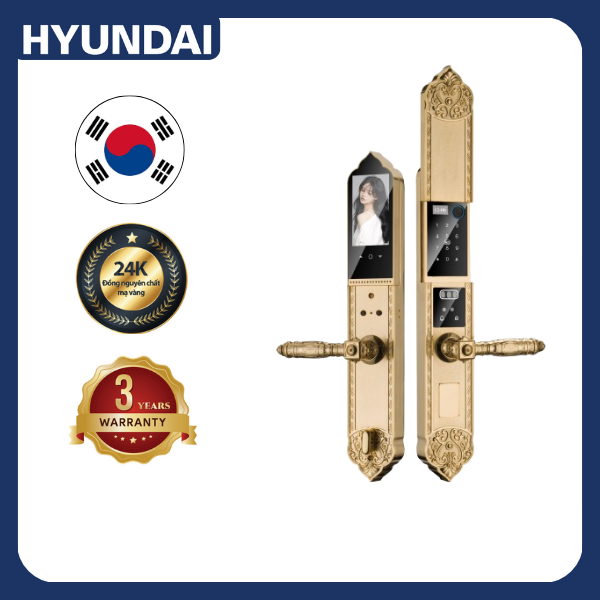 Khóa điện tử Huyndai Luxury HY-SLC8817 GOLD