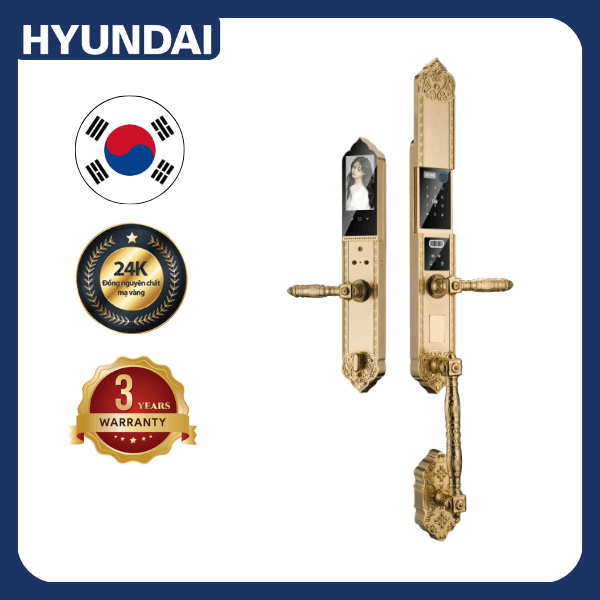 Khóa điện tử Huyndai Luxury HY-SLC8818 GOLD