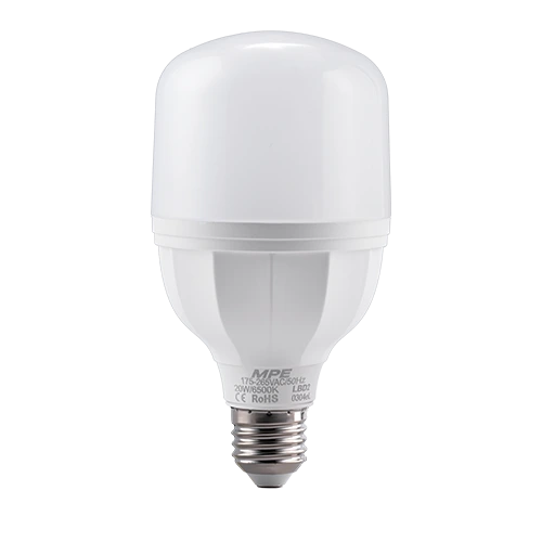 LED Bulb thân nhựa 20W ánh sáng trắng LBD2-20T