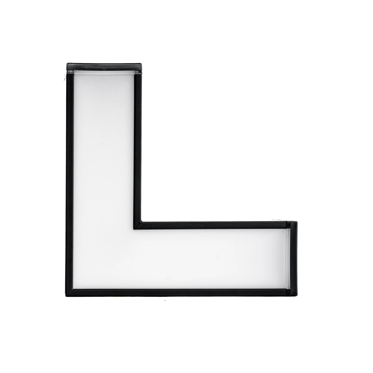 Phụ kiện thanh nối L thân màu đen có đèn 8W ánh sáng trung tính dùng cho Seri LNC mã LLB-8N