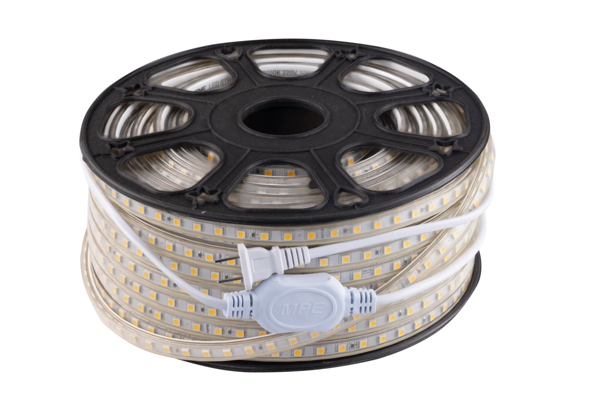 LED dây đơn AC 72LED/m công suất 7W ánh sáng vàng LS2 5050AC-V
