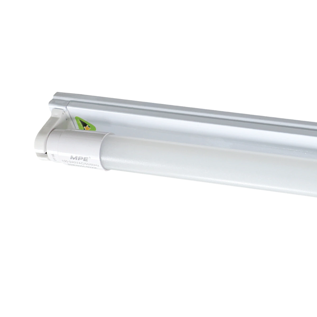 Bộ máng LED Tube thuỷ tinh 1x18W 1.2m ánh sáng trắng MGT-120T