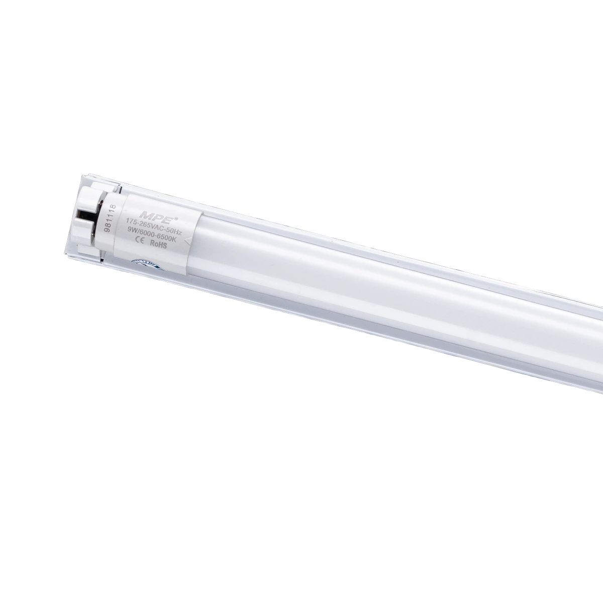 Bộ máng LED Tube nano 1x9W 0.6m ánh sáng vàng MNT-110V