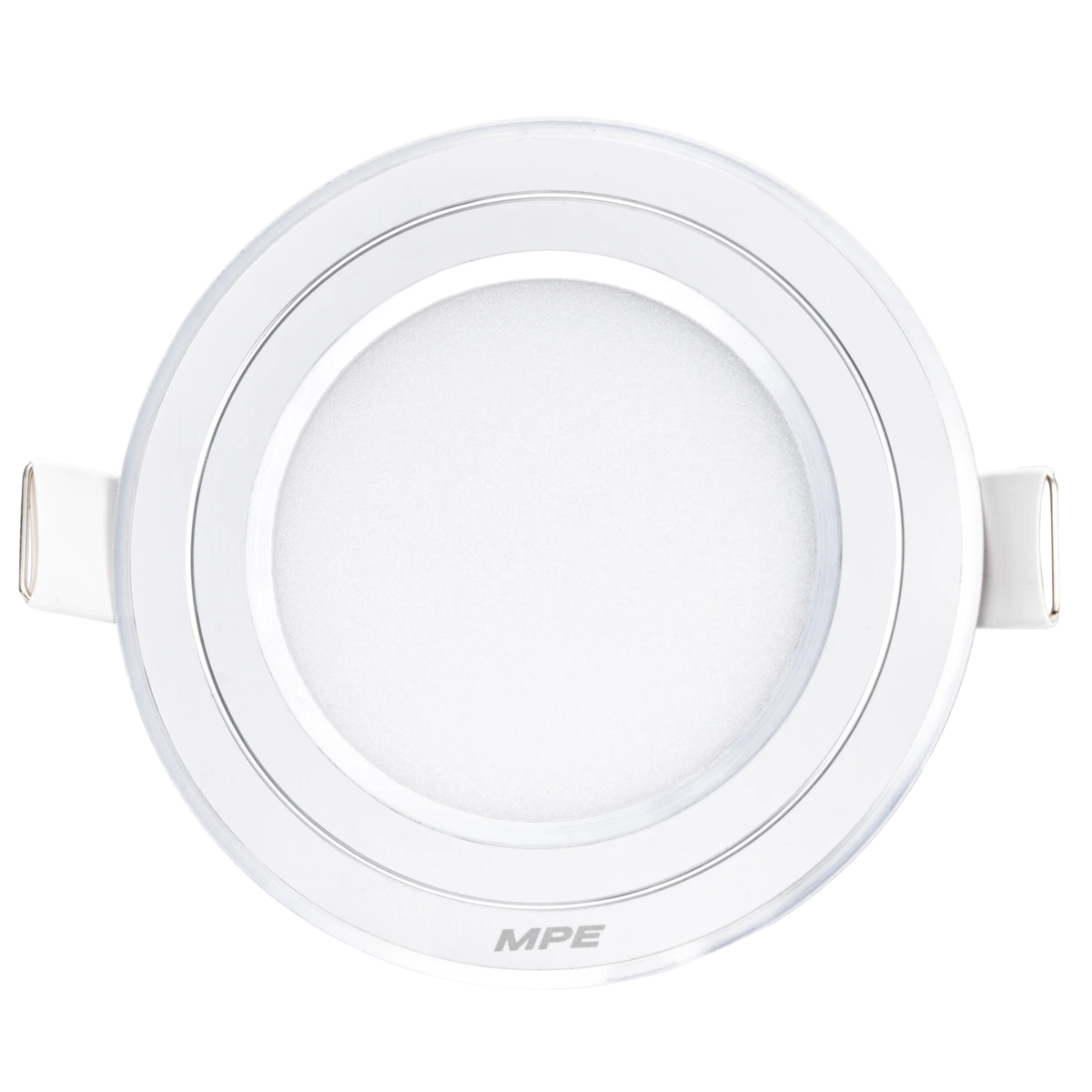 LED Panel âm trần nhôm viền bạc mặt tròn 7W ánh sáng trắng RPL-7T/S