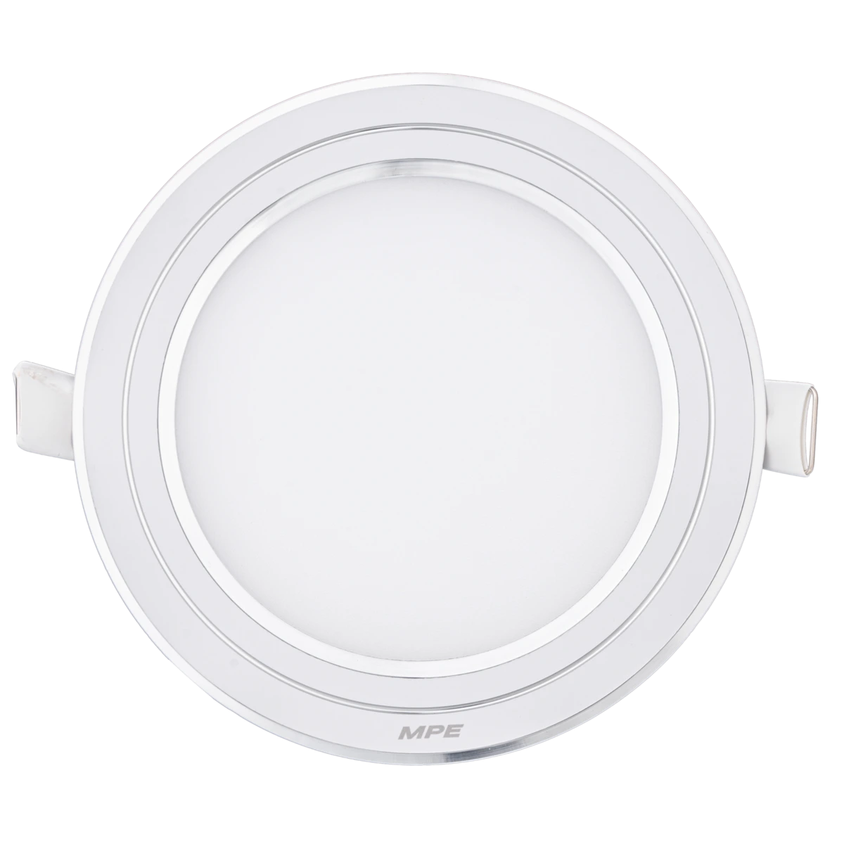 LED Panel âm trần nhôm viền bạc mặt tròn 9W - 3 chế độ màu RPL-9/3C/S