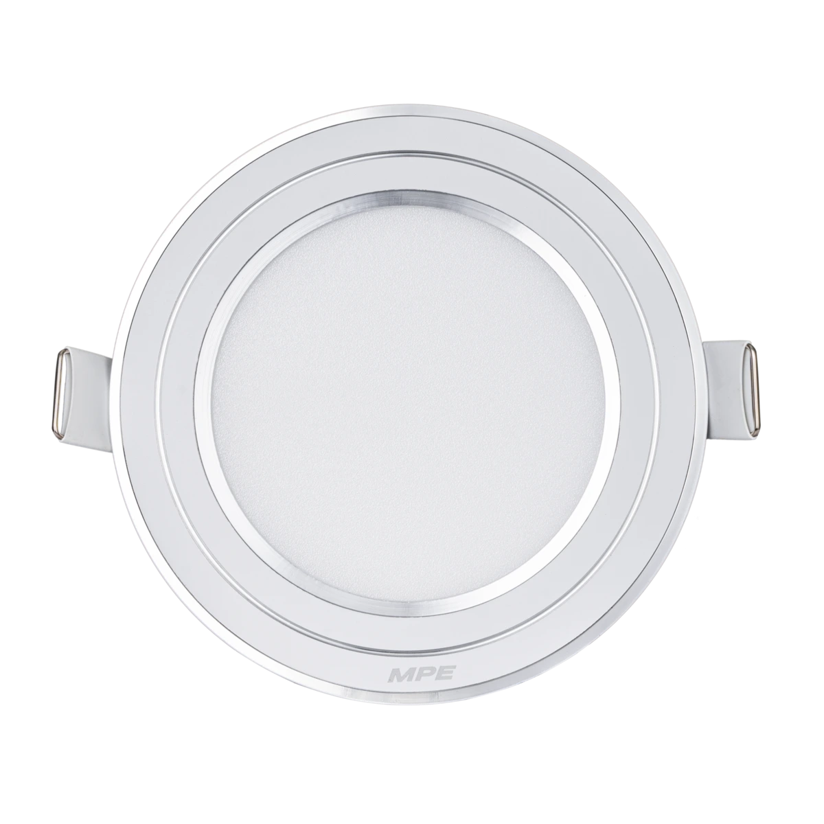 LED Panel âm trần nhôm viền bạc mặt tròn 9W phi nhỏ ánh sáng trắng RPL-9ST/S