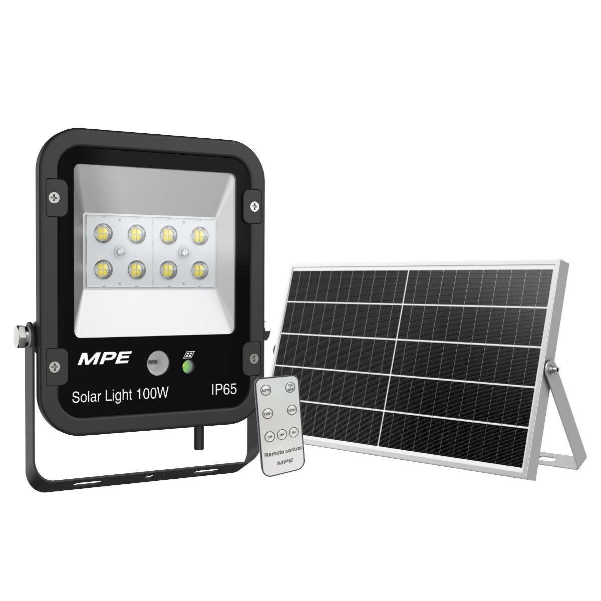 LED pha năng lượng mặt trời 100W ánh sáng vàng SFLD2-100V