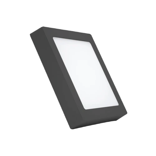 LED Panel ốp nổi nhôm, thân đen, mặt vuông 24W ánh sáng trắng SSPLB-24T