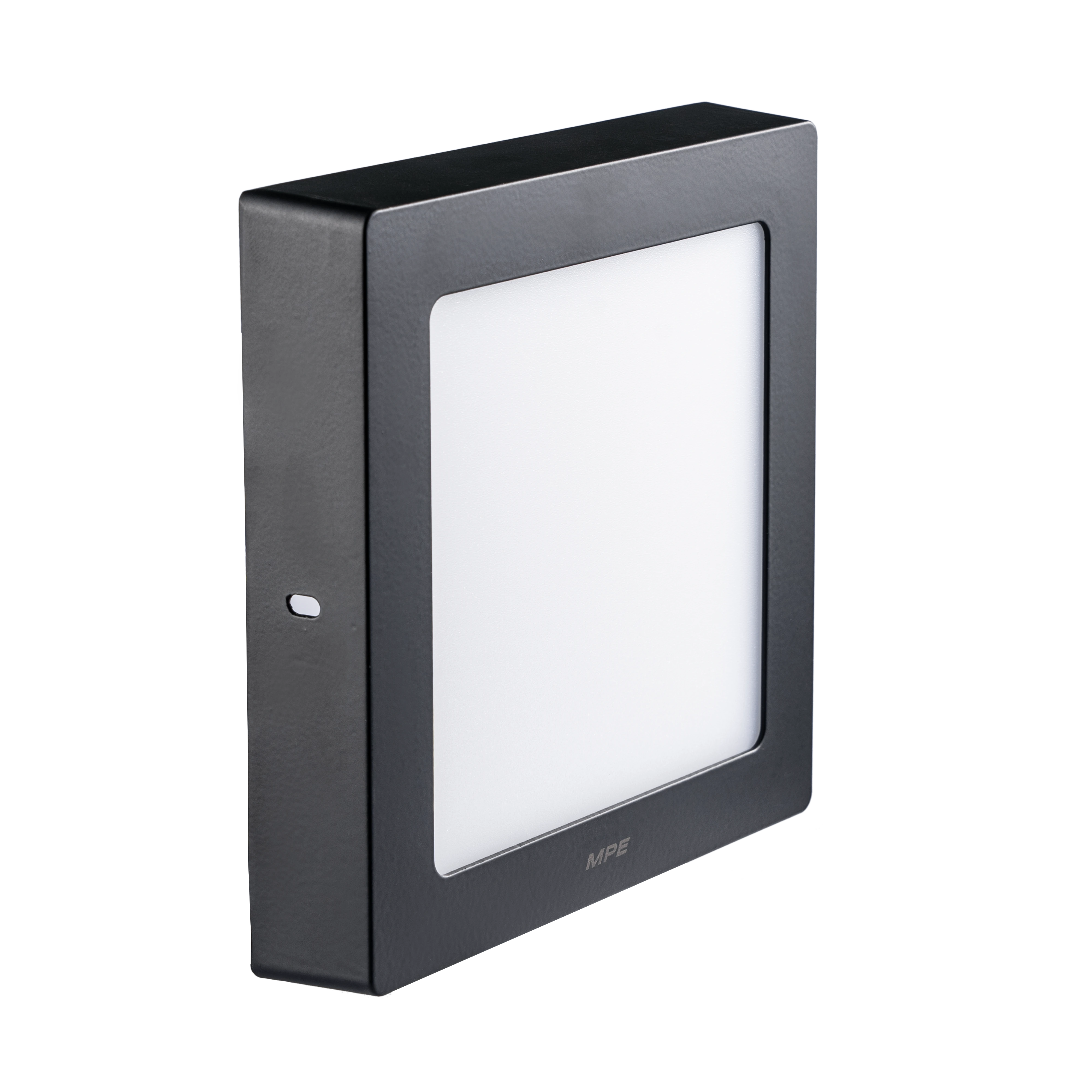 LED Panel ốp nổi nhựa đen, mặt vuông 18W ánh sáng vàng SSPLB2-18V