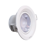LED Downlight âm trần Chiếu điểm, Điều chỉnh hướng sáng, mặt tròn 9W ánh sáng vàng DLA2R-9V - Ảnh 2