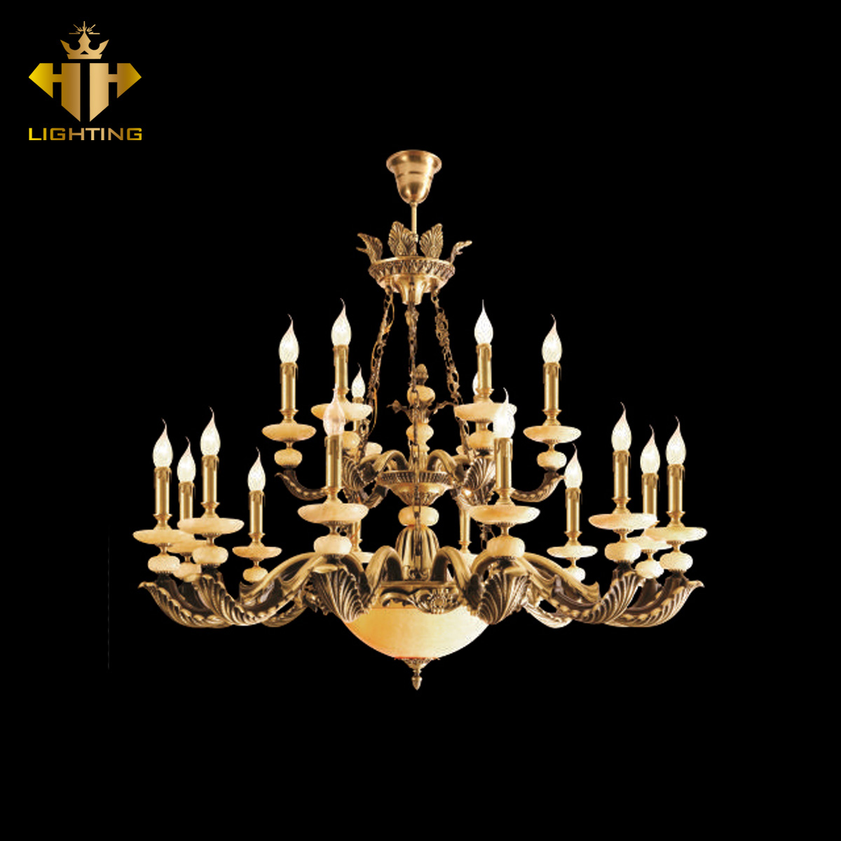 CD-326-1.jpg Đèn Chùm Đồng CD-326 - Ảnh 1