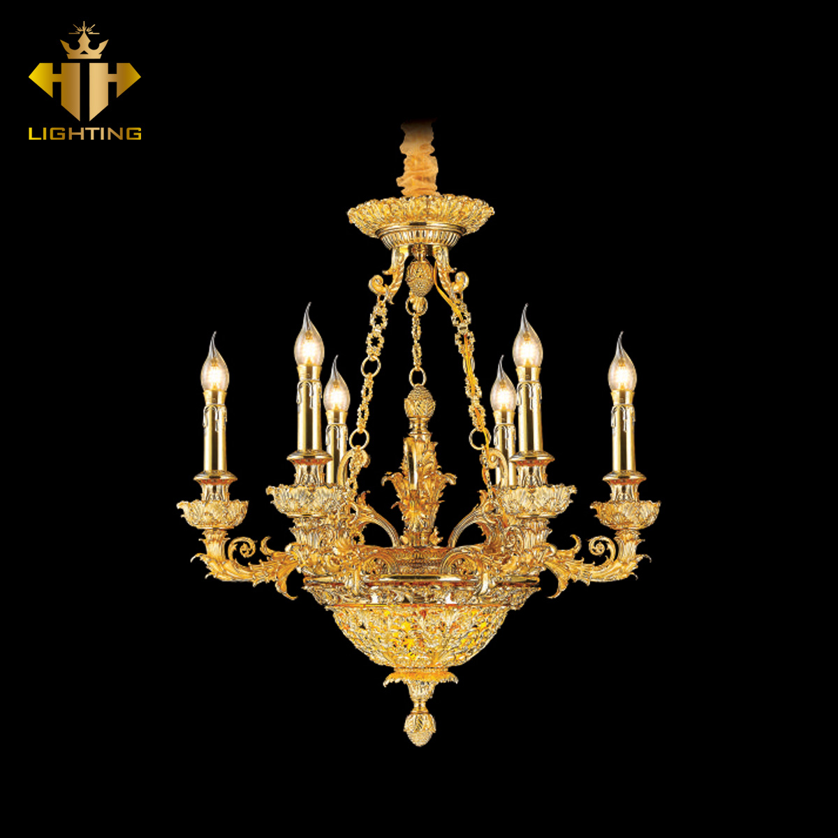 CD-391-1.jpg Đèn Chùm Đồng CD-391 - Ảnh 1