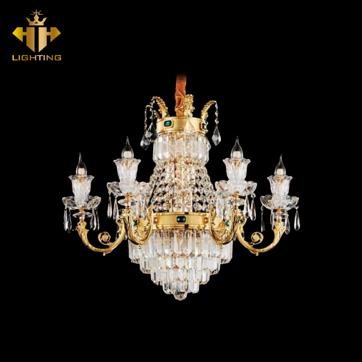 CD-421-1.jpg Đèn Chùm Đồng CD-421 - Ảnh 1