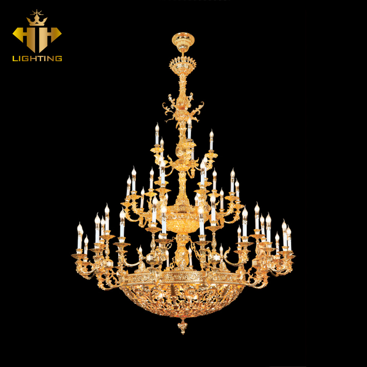 CD-456-1.jpg Đèn Chùm Đồng CD-456 - Ảnh 1