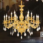 Đèn Chùm Xi Vàng 24K CNQT-220-23