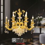 Đèn Chùm Xi Vàng 24K CNQT-223
