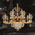 Đèn Chùm Xi Vàng 24K CNQT-347
