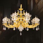 Đèn Chùm Xi Vàng 24K CNQT-375