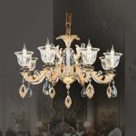 Đèn Chùm Xi Vàng 24K CNQT-383