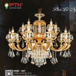 Đèn Chùm Xi Vàng 24K CNQT-387