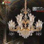 Đèn Chùm Xi Vàng 24K CNQT-424