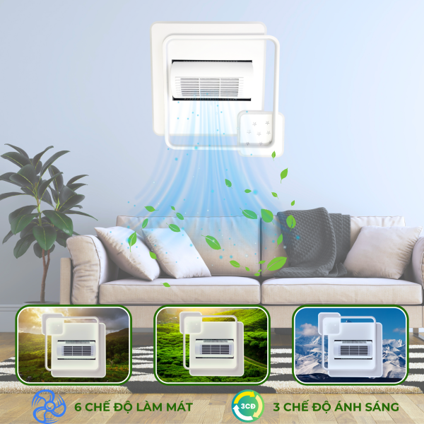 Đèn ốp quạt trang trí FLOQ-V002