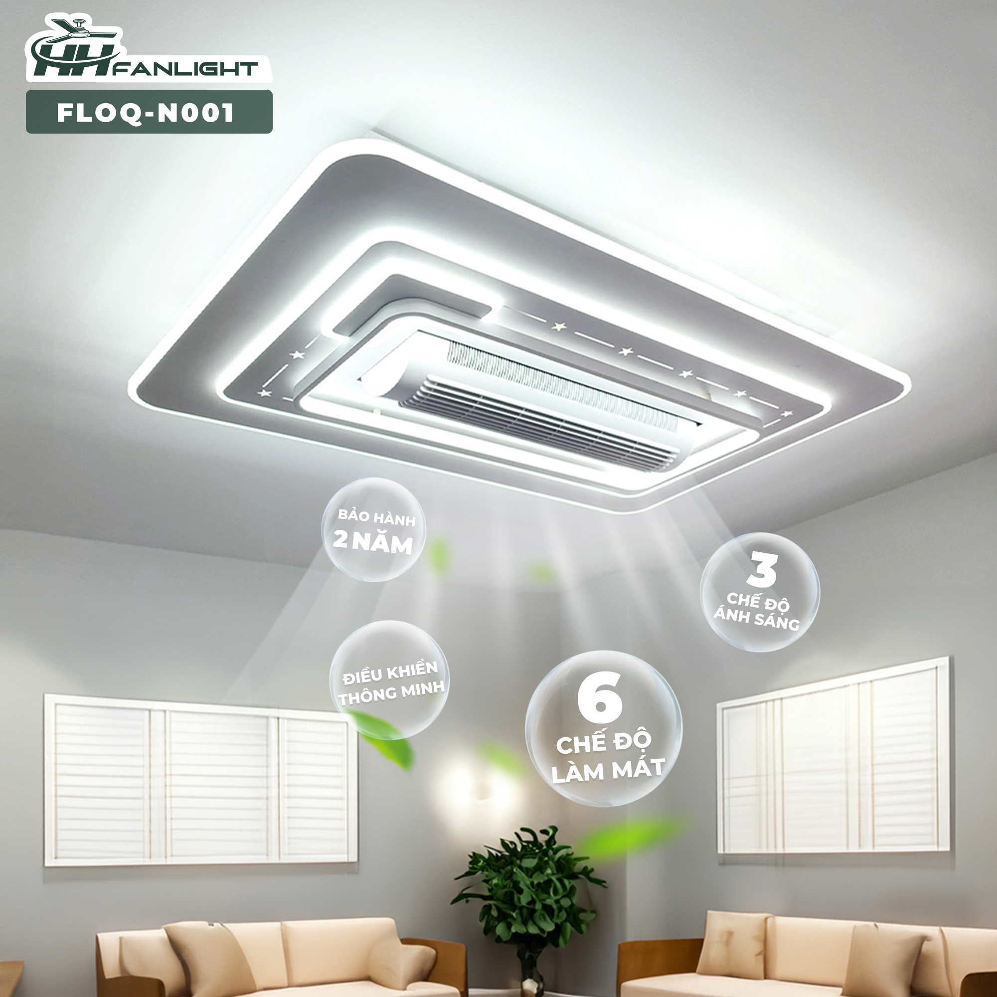 N001.jpg Đèn ốp quạt trang trí FLOQ-N001 - Ảnh 1