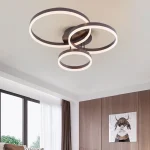 Đèn Ốp Trần OT1099 3 Vòng Nâu