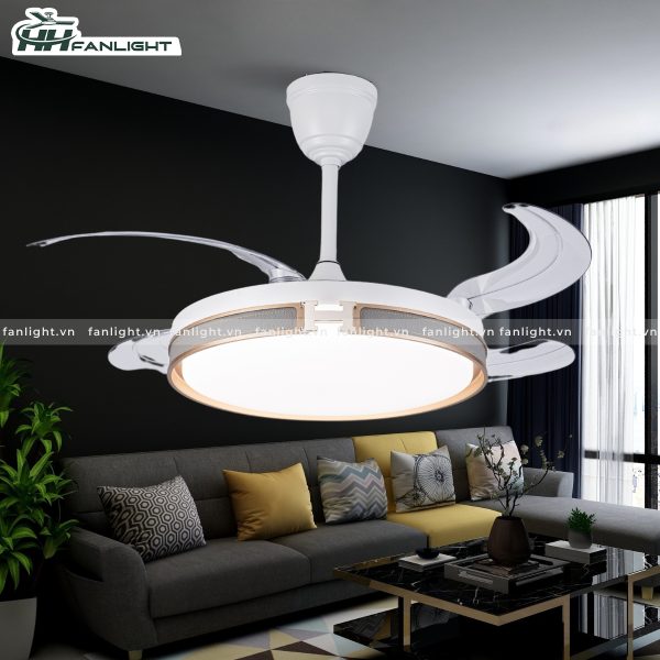 Quạt trần đèn giấu cánh FL HD-409