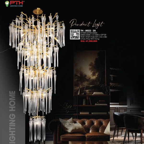 Đèn Thả LED Pha Lê TH-8022-25