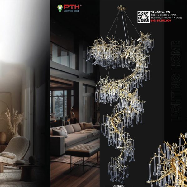 Đèn Thả LED Pha Lê TH-8024-25