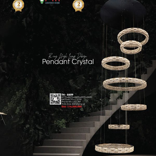 Đèn Thả LED Pha Lê TH-8809